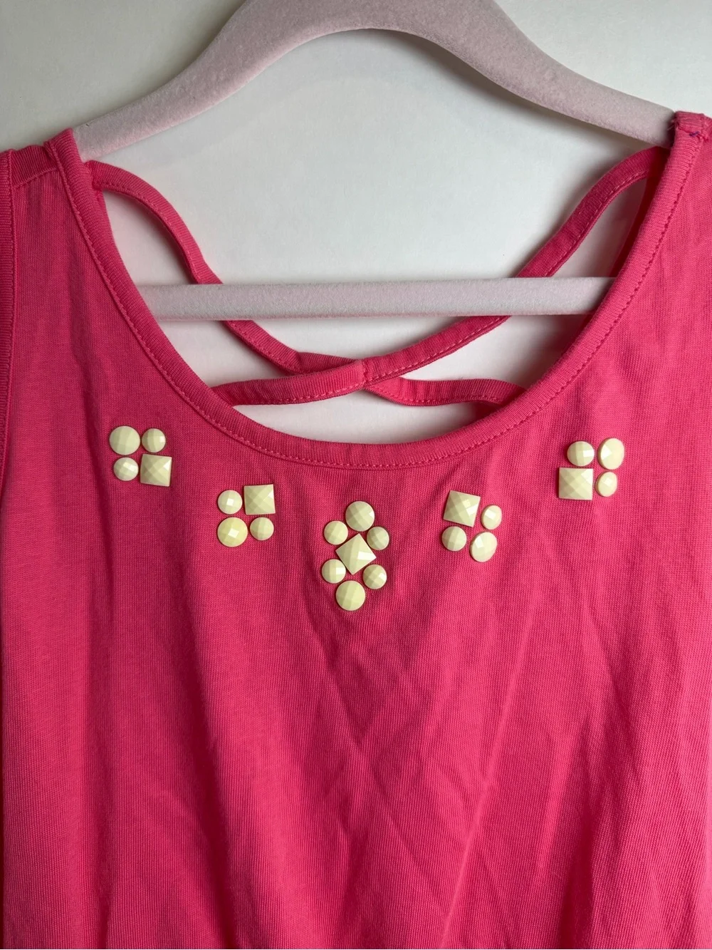 Gymboree Pink Tank Top with Leopard Print Skirt Dress Size 10